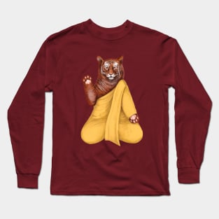 zen tiger gold Long Sleeve T-Shirt